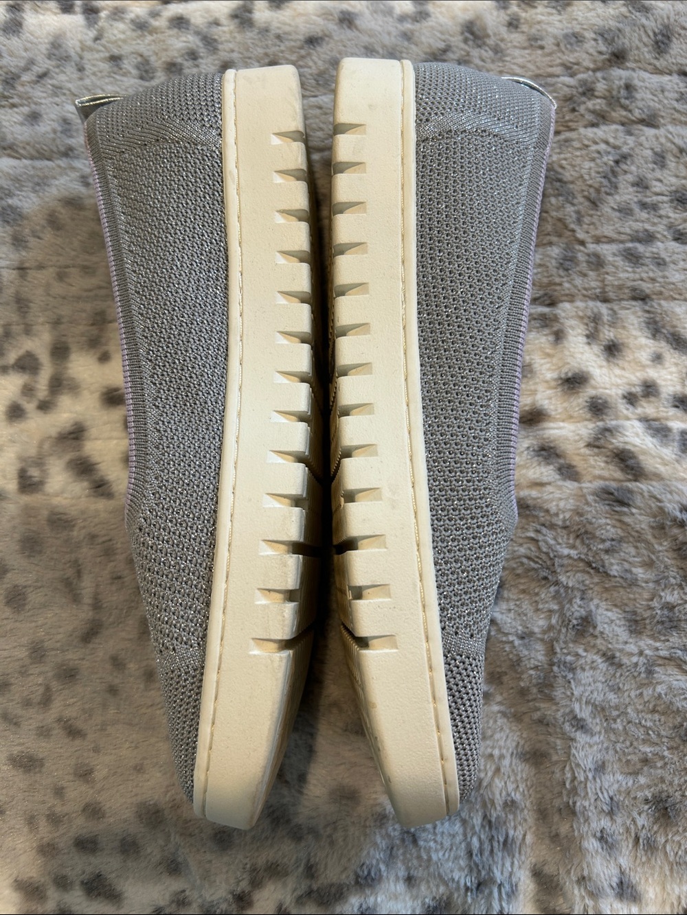 Vionic Gray Knit Slip-On Loafer Flats - Picture 2 of 5